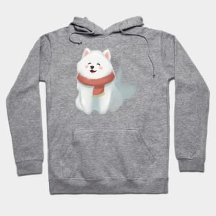 Cute Samoyed Drawing Hoodie